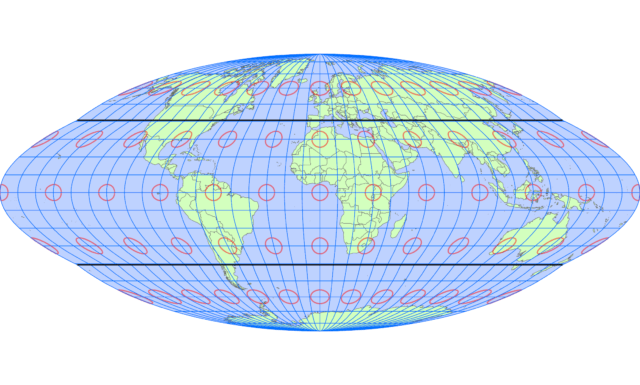 サンソン図法＋モルワイデ図法