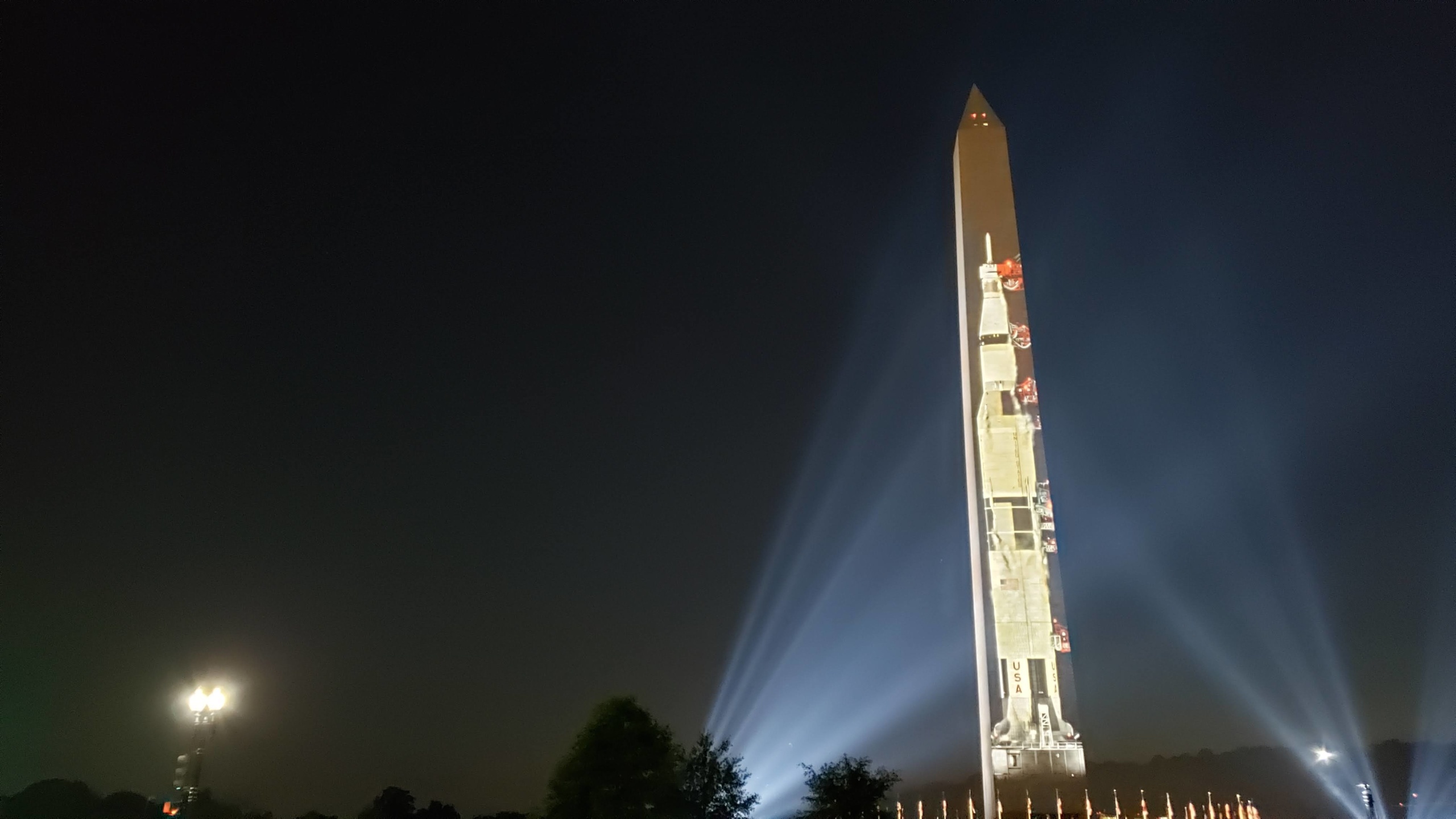 リンカーン記念塔アポロ11号 月面着陸50周年記念イベント